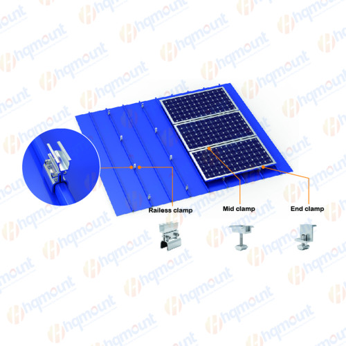 HQ-SS01 Solar Standing Seam Roof Clamp Brackets System